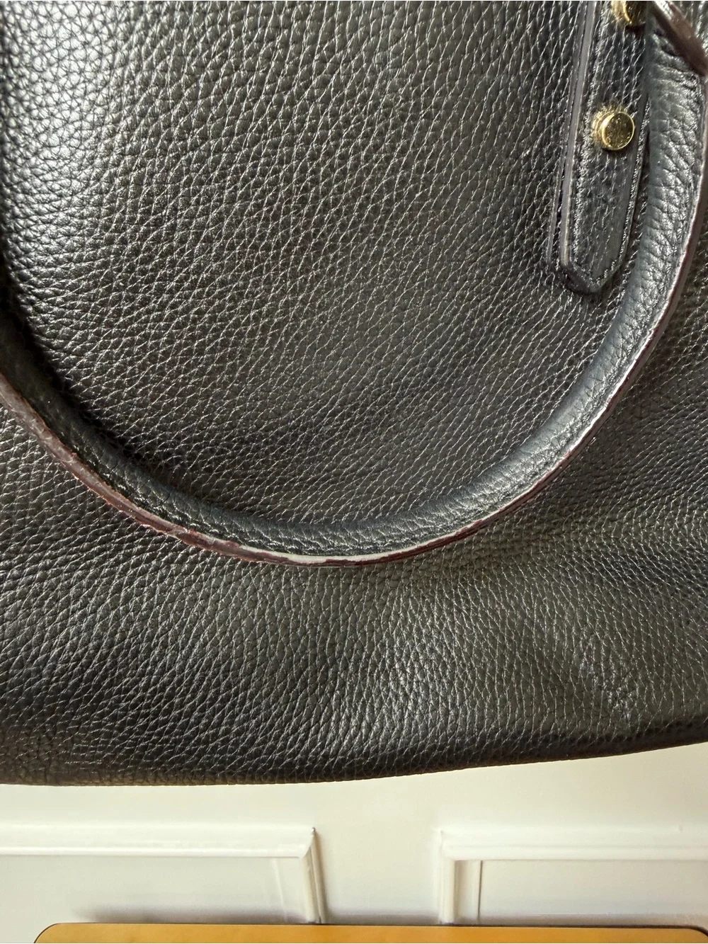 kate spade Black Pebbled Leather Shoulder Satchel